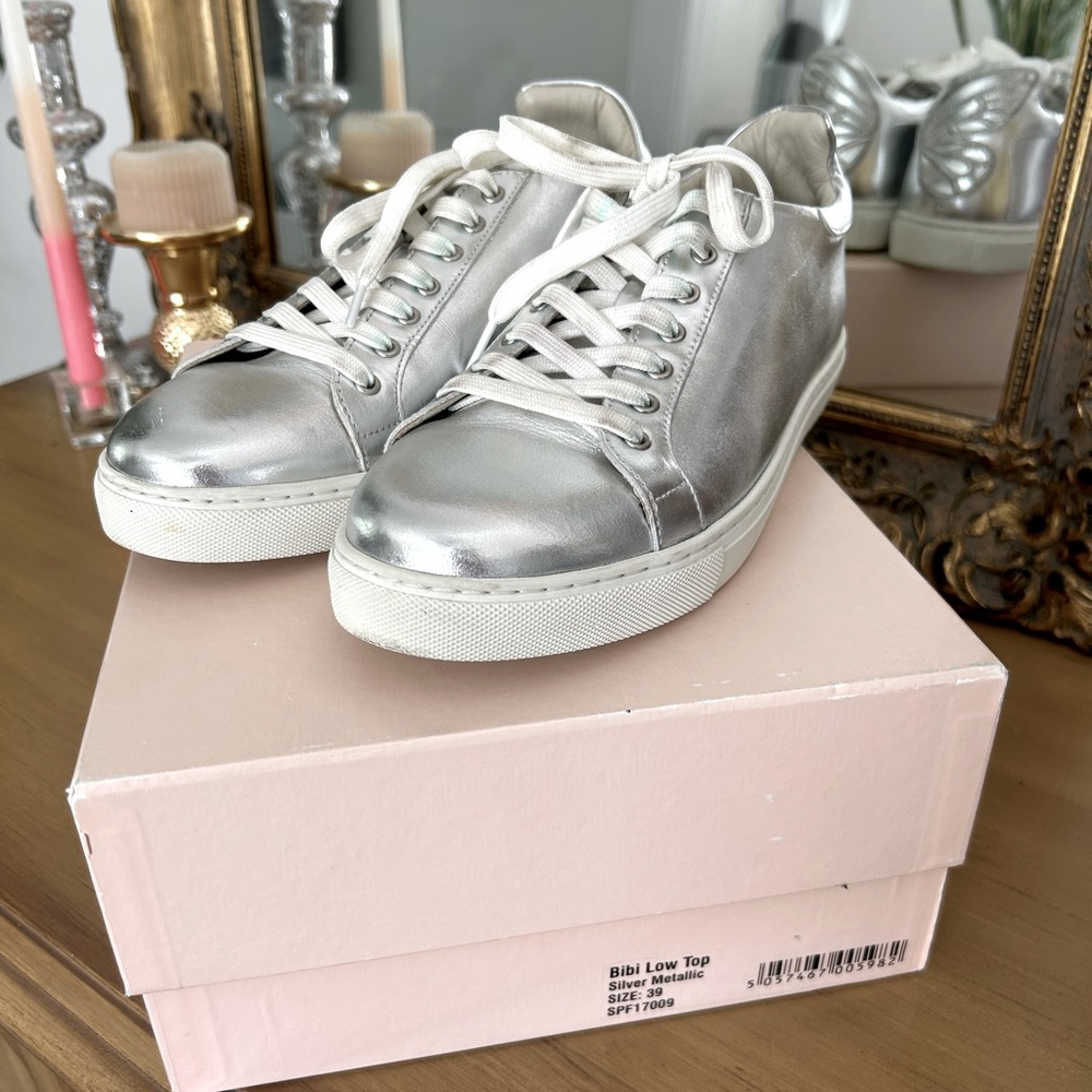 Sophia Webster Metallic Bibi Butterfly Sneakers
